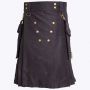 Black Deluxe Utility Kilt  thumbnail