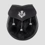 Black Rabbit Fur Thistle Semi Dress Sporran thumbnail