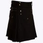 Black Utility Kilt Straps Style With Cargo Pockets thumbnail