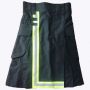 Black Utility Kilt with Yellow Trim thumbnail