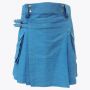 Blue Denim Kilt For Men
 thumbnail