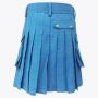 Blue Denim Kilt For Men
 thumbnail