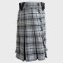 Box Pleated Grey Hamilton Modern Kilt thumbnail