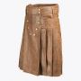 Brown Fashion Leather Kilt For Men
 thumbnail