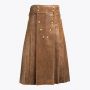Brown Fashion Leather Kilt For Men
 thumbnail