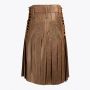 Brown Fashion Leather Kilt For Men
 thumbnail