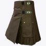 Brown Fashion Utility Kilt For Man thumbnail