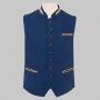 Canvas Austrian Tirol Waistcoat Blue thumbnail