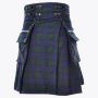 Cato Black Watch Utility Style Tartan Kilt
 thumbnail