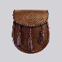 Celtic Embossed Brown Leather Sporran thumbnail