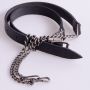 Black Falfskin Full Dress Black Chrome Celtic Cantle thumbnail