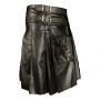 Fetish Black Leather Kilt thumbnail