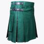 Green & Woodland Camo Hybrid Utility Kilt For Men
 thumbnail