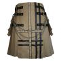 Men Khaki Fashion Hybrid Kilt thumbnail