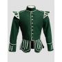 Military Piper Drummer Doublet Green Jacket 100% Wool Custom Made Tunic Jacket thumbnail