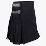 Plain Black Tartan kilt thumbnail