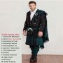 Prince Charlie Deluxe Black Watch Tartan Formal Kilt Outfit thumbnail