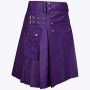 Purple Utility Kilt For Men thumbnail