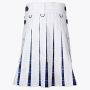 Ramsay Blue Tartan & White Cotton Hybrid Utility Kilt For Men
 thumbnail