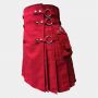 Red Canvas Cloth Straps Utility Kilt For Men thumbnail