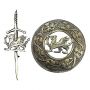 Scottish Lion Brooch With Matching Kilt Pin thumbnail