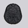Studded Targe Black Leather Sporran With Free Chain Belt thumbnail